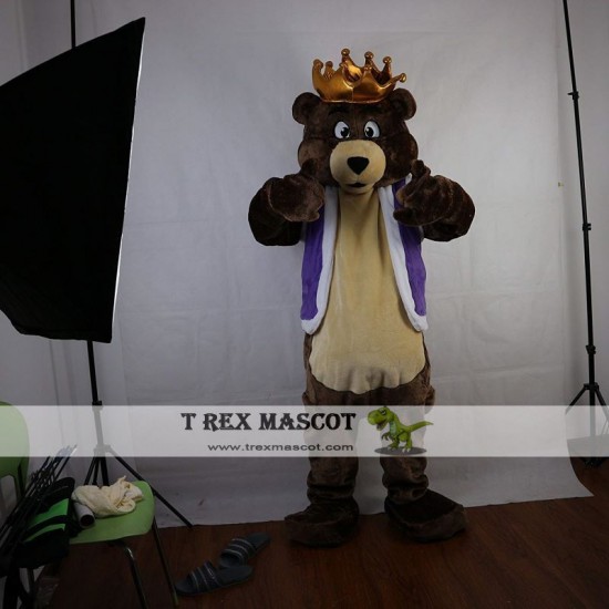 Brown Bear Mascot Costume for Adult