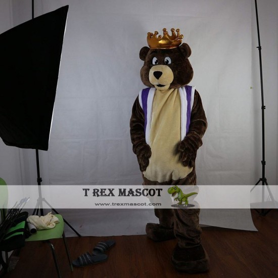 Brown Bear Mascot Costume for Adult