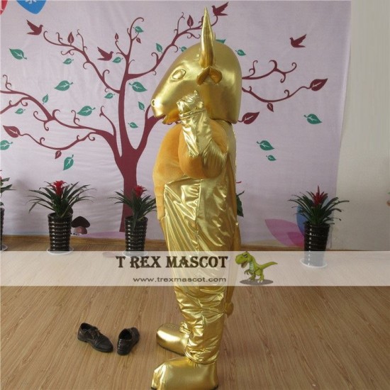 Golden Bull Mascot Costume