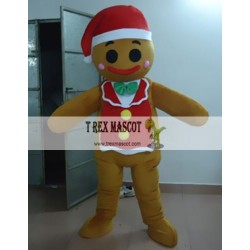 Gingerbread Man Mascot Costume