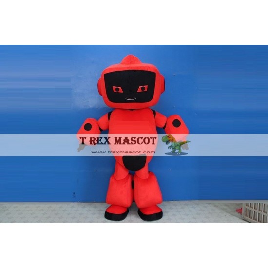 Red Robot Mascot Costume