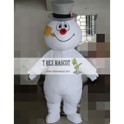 Smoking Snowman Mascot Costume