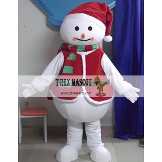 Christmas Snowman Mascot Costume