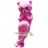 Pink Bear Mascot Costume