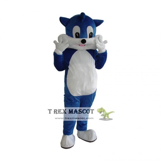 Blue Cat Mascot Costume