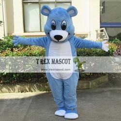 Blue Bear Mascot Costume