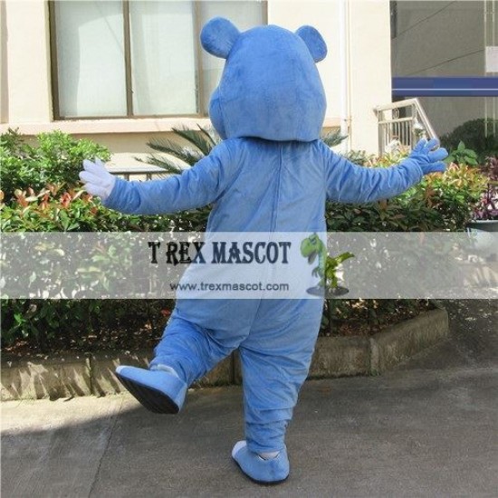 Blue Bear Mascot Costume