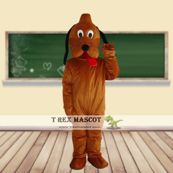 Dark Brown Dog Mascot Costume