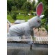 Realistic Rabbit Animal Mascot Costume