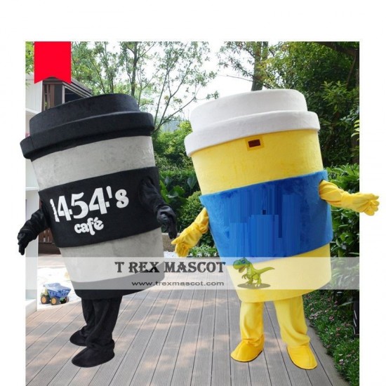 Coffee Cup Drink Cup Mascot Costume