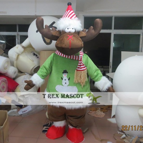 Christmas Deer Mascot Costume