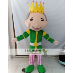 Old Grandpa King Man Mascot Costume