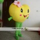 Yellow Love Heart Mascot Costume for Adult