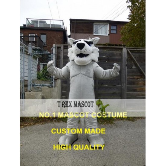 Grey Husky Dog Mascot Costume for Adult