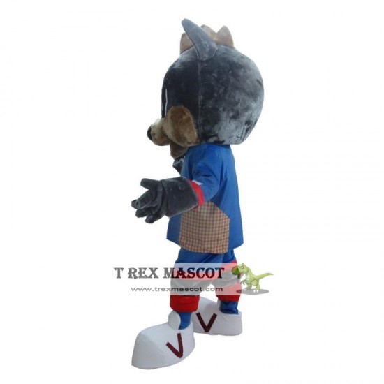 Grey Fox Mascot Costume for Adult