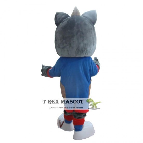 Grey Fox Mascot Costume for Adult