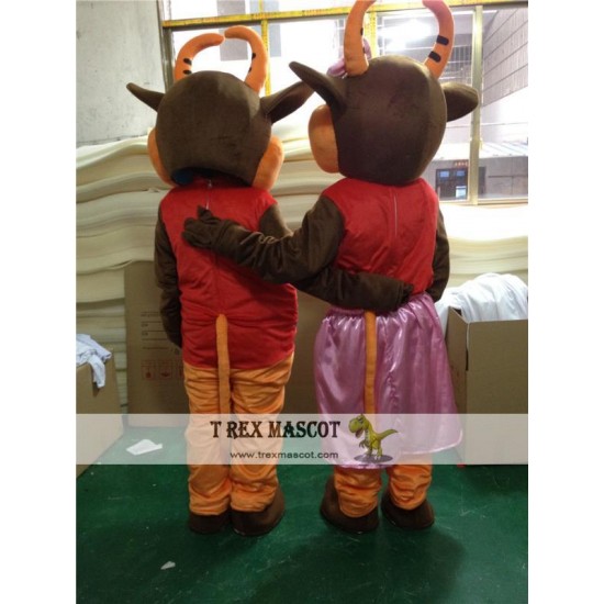 Bull Mascot Costume for Adult