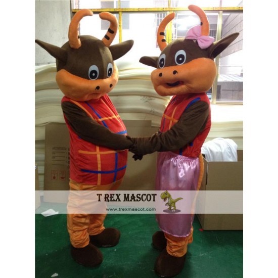 Bull Mascot Costume for Adult