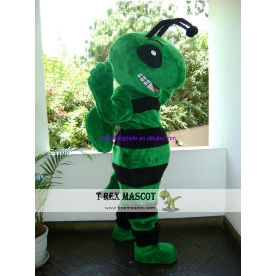 Green Bee Mascot Costume for Adult