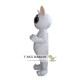 White Duomi Cat Mascot Costume for Adult