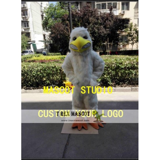 White Plush Bird Mascot Costume Little Eagle Costume