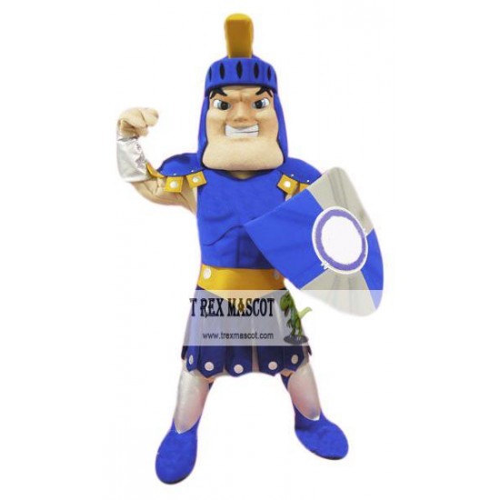 Blue Spartan Titan Trojan Mascot Costume