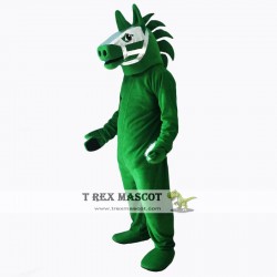 Green Trojan Horse Mascot Costume