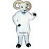 White Ram Mascot Costume