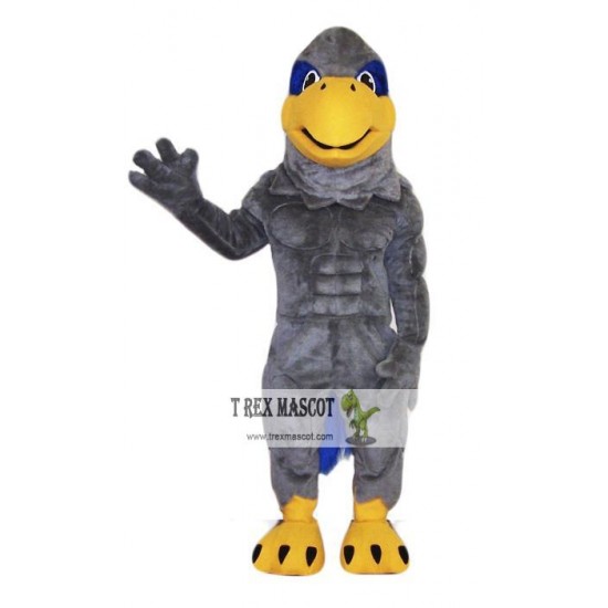 College Grey Hawk Mascot Costume