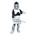 Black & Silver Knight Mascot Costume