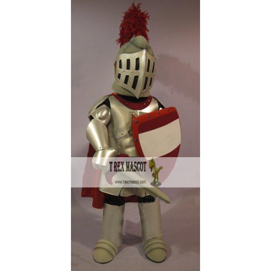 Red & Golden Knight Mascot Costume