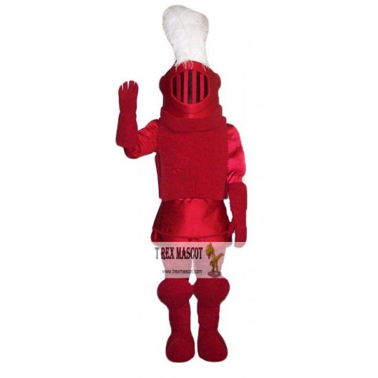 Red Knight Mascot Costume