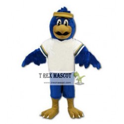 Blue Falcon Mascot Costume Character Eagle Bird