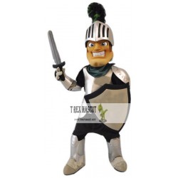 Smiling Knight Mascot Costume