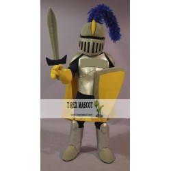 Yellow & Golden Knight Mascot Costume