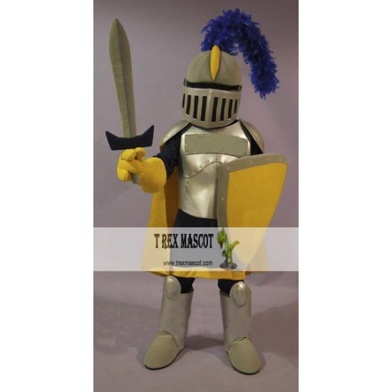 Yellow & Golden Knight Mascot Costume