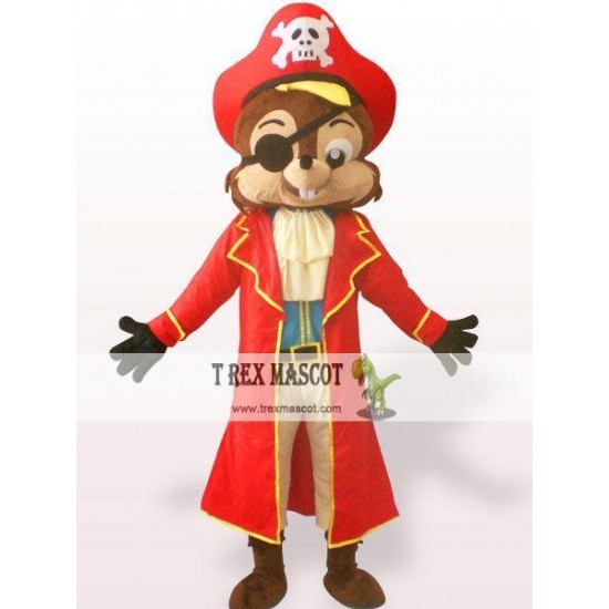 Pirate Squirrel Mascot Costume