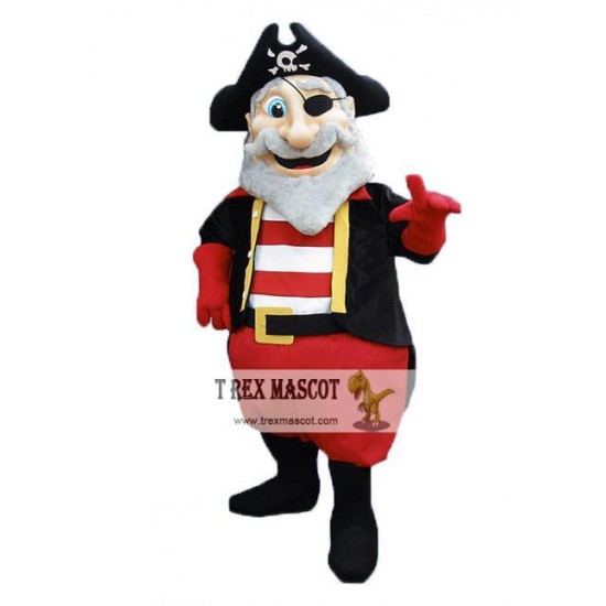 Old Pirate Mascot Costume