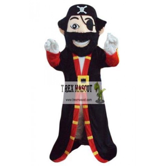 Beard Pirate Captain Mascot Costume