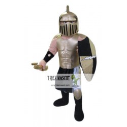 Golden Spartan Titan Trojan Mascot Costume