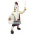 Silver Spartan Titan Trojan Mascot Costume