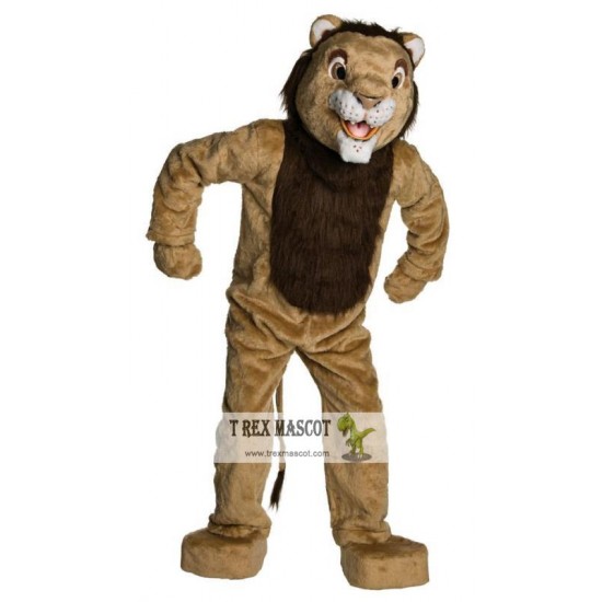 Plush Adult Deluxe Lion Mascot Costume