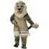 Old Grey Lion Mascot Costume