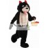 Black Wolf Mascot Costume