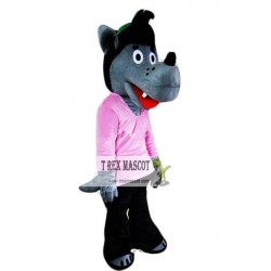 Cartoon Wolf Mascot Costume