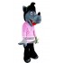 Cartoon Wolf Mascot Costume