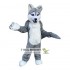 Long Gray Wolf Mascot Costume