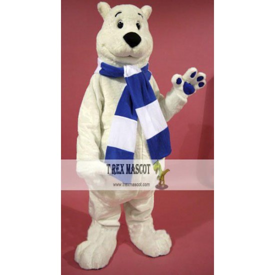 Breezy Polar Bear Mascot Costume