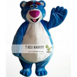 Cartoon Character Blue Bear Mascot Costume