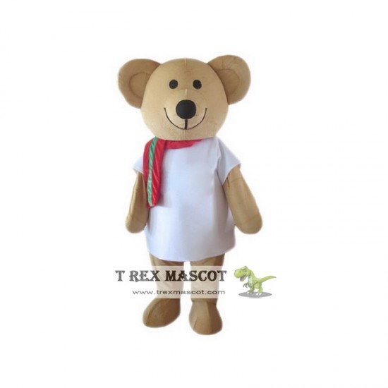 Cartoon Character Brown Bear Mascot Costume